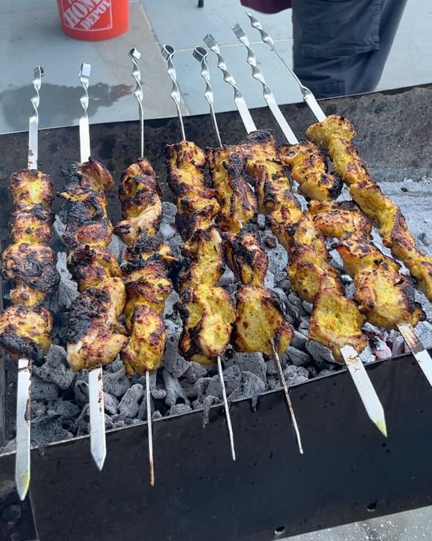 Chicken on the grill