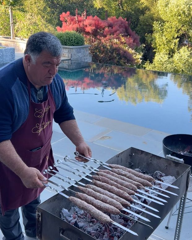 Grilling by the pool
